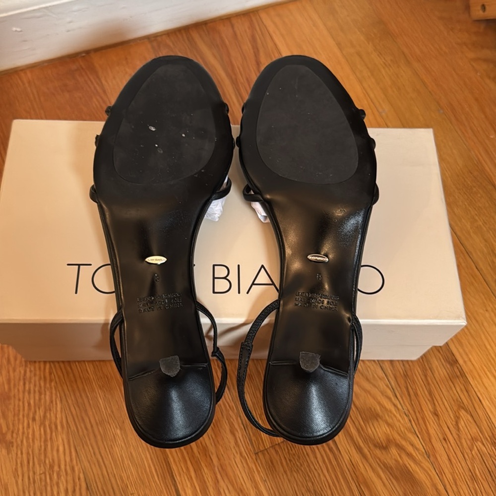 Tony Bianco Black Nappa Heels - Picture 10 of 12